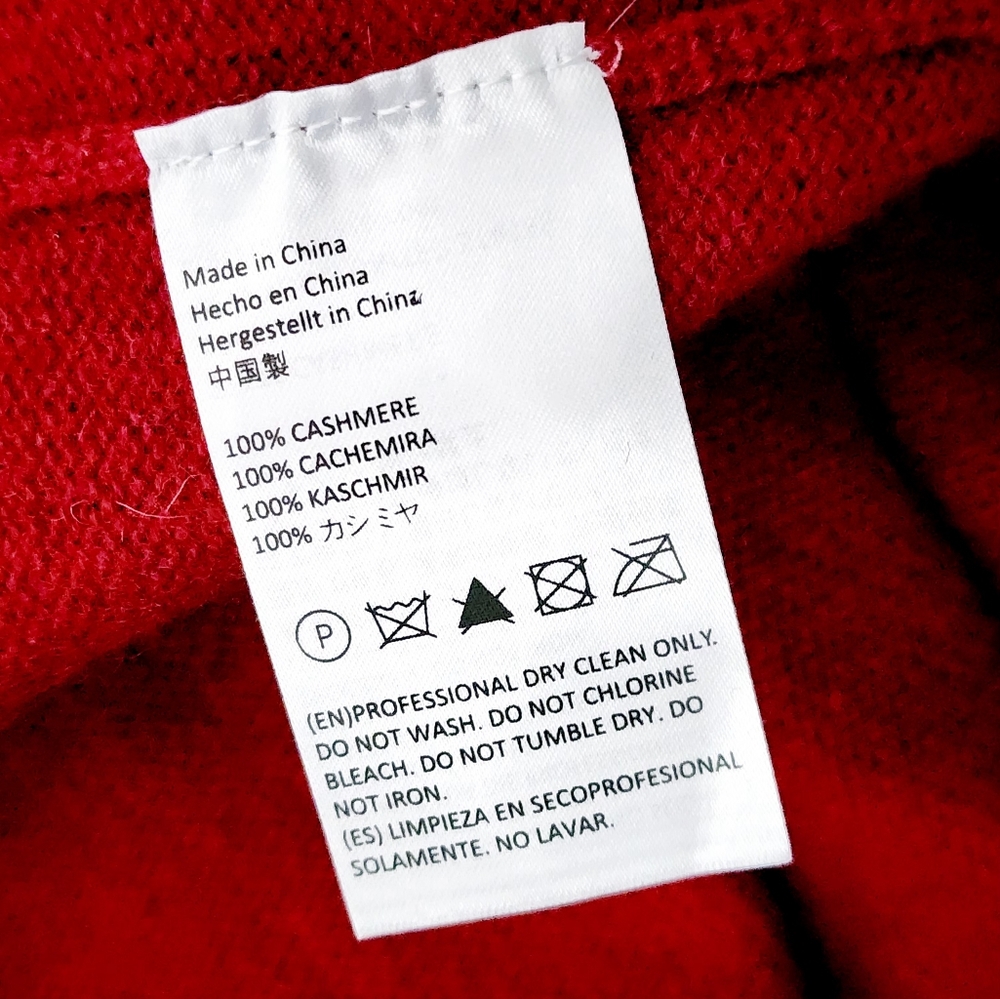 State Cashmere Red Women's Cardigan Sweater - Picture 4 of 4